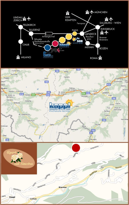 anreise apart val sinestra apartment kappl